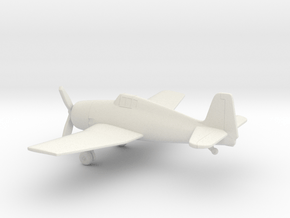 Grumman F6F Hellcat in White Natural Versatile Plastic: 1:200