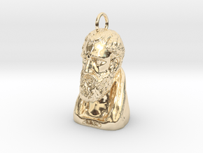 Zeno Keychain 2 inches tall in 14K Yellow Gold