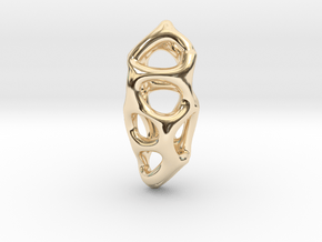 Voronoi in 14k Gold Plated Brass