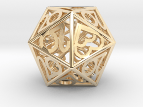 All 20s D20 - Custom Piece in 14k Gold Plated Brass