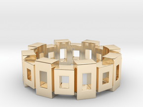 Cubic Sequence in 14K Yellow Gold: 4 / 46.5