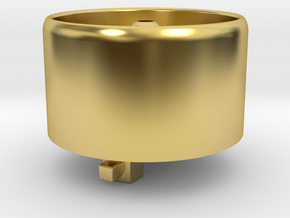 Plug Style 6 in Polished Brass