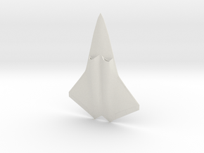 F/A-XX Sixth Generation Fighter in White Natural Versatile Plastic: 6mm