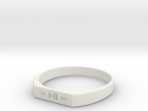 Ring Play in White Natural Versatile Plastic