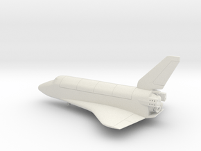 Buran Spacecraft in White Natural Versatile Plastic: 1:350