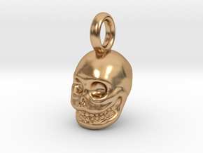 Impermanence (Skull Pendant) in Polished Bronze