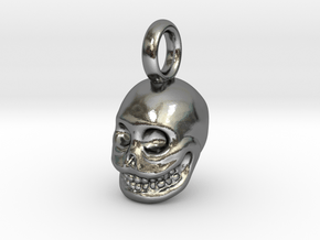 Impermanence (Skull Pendant) in Polished Silver