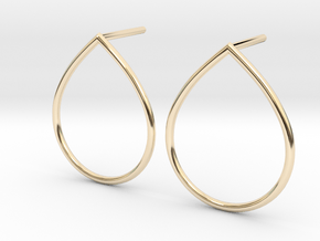 A drop in the Ocean Earrings by V DESIGN LAB in 14K Yellow Gold