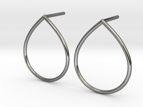 A drop in the Ocean Earrings by V DESIGN LAB in Fine Detail Polished Silver