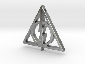 Deathly Hallows - Lightning Bolt in Natural Silver