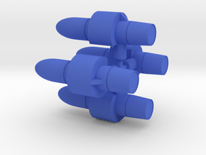 Scourge Rocket Booster in Blue Processed Versatile Plastic: Small
