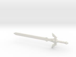 Master Sword - Warhammer 40k size in White Natural Versatile Plastic