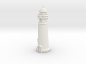 Lighthouse (round) 1/87 in White Natural Versatile Plastic