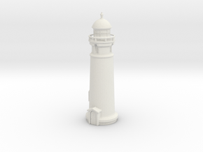 Lighthouse (round) 1/76 in White Natural Versatile Plastic