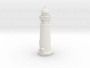 Lighthouse (round) 1/72 in White Natural Versatile Plastic