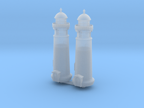 Lighthouse (round) (x2) 1/700 in Smooth Fine Detail Plastic