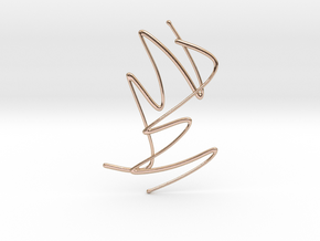 SQUIGGLE double in 14k Rose Gold