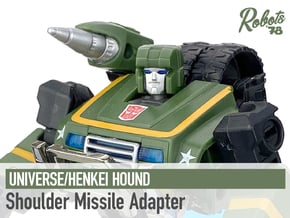 Hound Shoulder Missile Adapter in White Natural Versatile Plastic