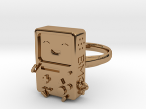 BMO Ring (Large) in Polished Brass