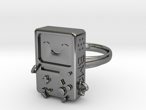 BMO Ring (Large) in Fine Detail Polished Silver