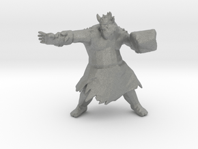 Stone Giant Rock Thrower miniature model fantasy in Gray PA12