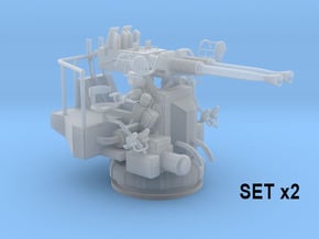 1/485 USN 40mm Twin Bofors SET x2 in Tan Fine Detail Plastic