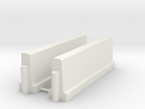 Betonnen barrier         HO in White Natural Versatile Plastic