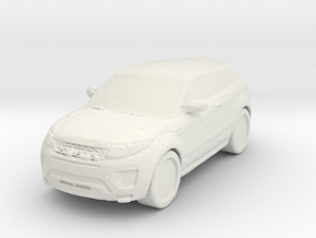 Range Rover Evoque 1/100 in White Natural Versatile Plastic
