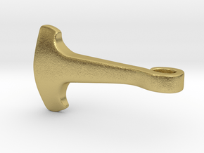 Hammer pendant from Copgrove in Natural Brass
