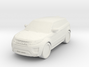 Range Rover Evoque 1/48 in White Natural Versatile Plastic