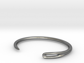 Needle Cuff in Polished Silver: Extra Small