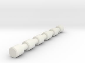 1/6 Scale Spine in White Natural Versatile Plastic