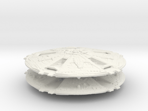 BSG Cylon Basestar (TOS) 1/30000 Attack Wing in White Natural Versatile Plastic