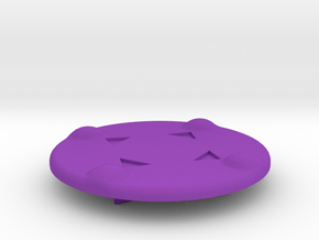 D-pad in Purple Processed Versatile Plastic