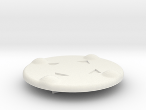 D-pad in White Premium Versatile Plastic