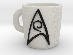 Star Trek  Expresso Cup in Natural Full Color Sandstone