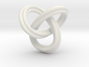 trefoil knot 1610262240 in White Natural Versatile Plastic