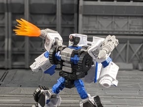 TF Seige Kingdom Deluxe Magnus Missile Set Revised in White Natural Versatile Plastic