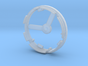 qButton_Ring in Tan Fine Detail Plastic