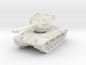 M47 Patton late (W. Germany) 1/76 in White Natural Versatile Plastic