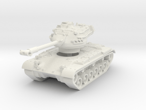 M47 Patton late (W. Germany) 1/120 in White Natural Versatile Plastic