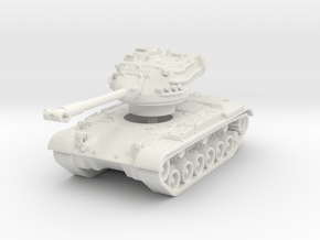 M47 Patton late (W. Germany) 1/144 in White Natural Versatile Plastic