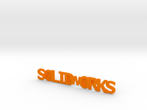 Solidworks in Orange Processed Versatile Plastic
