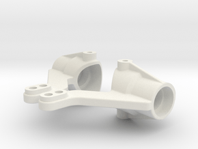 Nikko Dandy Dash Super sprint Steering Knuckles in White Natural Versatile Plastic