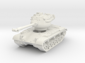 M47 Patton late 1/144 in White Natural Versatile Plastic