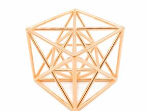 Metatron Cube - Meditation Tool in 14k Rose Gold: Large
