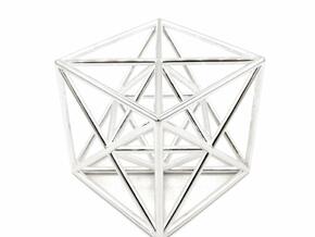 Metatron Cube - Meditation Tool in Polished Silver: Large