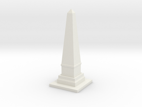 Obelisk Monument 1/100 in White Natural Versatile Plastic