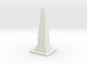 Obelisk Monument 1/87 in White Natural Versatile Plastic