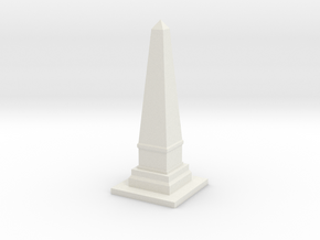 Obelisk Monument 1/64 in White Natural Versatile Plastic